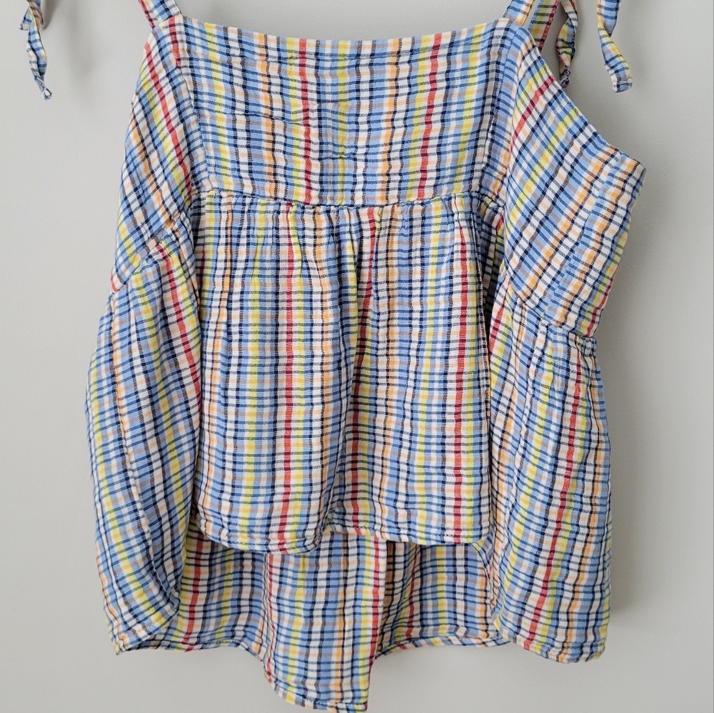 Spaghetti String Multi-Colored Crop Top (Small) - Picture 3 of 4